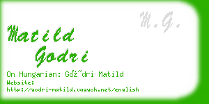 matild godri business card